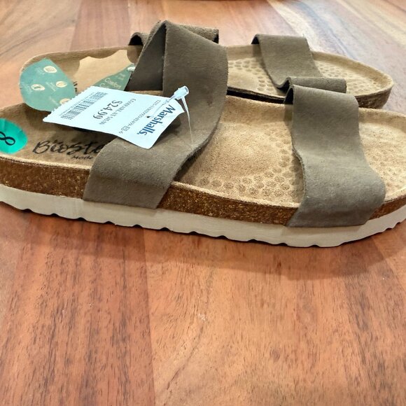 Size 8 Biostep Sandals - brown suede double strap - NWT - Picture 3 of 6